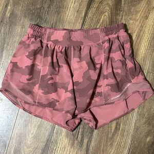 Lulu pink camo shorts